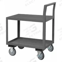 APPROVED VENDOR Utility Cart: 1,200 lb, 43 in L x 26 in W x 34 in H Overall Dim, 2 Shelves, Raised (MPN LDO-182436-2-ALU-95). Key specifications — Caster/Wheel Configuration: (2) Swivel; Brand: APPROVED VENDOR; Caster Wheel/Tread Material: Polyurethane.