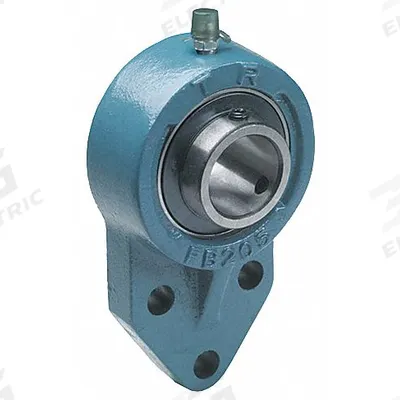 TRITAN 3 Bolt Flange Bearing: Radial Ball, 1 in Bore, Cast Iron, Set Screws - General Purpose Flange-Mount Ball Bearings