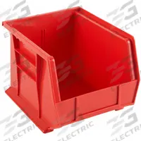 WEATHER GUARD Bin: Bin, Plastic, 8 1/4 in Overall Wd, Van Shelving, 7 in Overall Ht, Van Wall, Red (MPN 9859-7-01). Key specifications — Color: Red; Includes: (6) Bins; Product Type: Bin; Compatible Product Type: Van Shelving; Material: Plastic; Mounting Location: Van Wall; Brand: WEATHER GUARD.