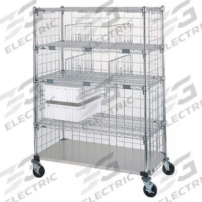METRO Medical Exchange Cart: Steel, (4) Swivel, 0 Drawers - Medical Exchange Carts