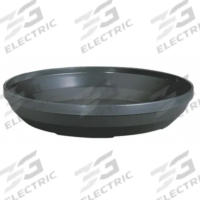 CAMBRO Pellet Underliner: Black, 9 5/8 in Dia, NSF Certified - Pellet Underliners