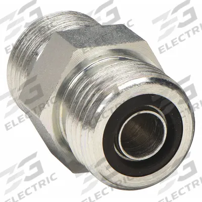 PARKER Compression Fitting Union: 3/4 in OD x 3/4 in OD Size - O-Ring Face Seal Steel Compression Fittings