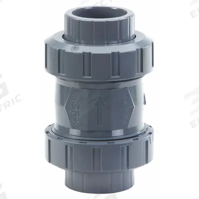 GEORG FISCHER Check Valve: Inline Valve Body, CPVC, 3/8 in Pipe Size, Socket x Socket - CPVC Ball Check Valves