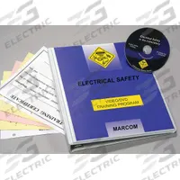 MARCOM Training Software: Electrical Safety, English (MPN V0001109EL). Key specifications — Includes: Training Certificate; Brand: MARCOM; Product Type: Training Software; Regulations Covered: 1910303 - General Requirements.