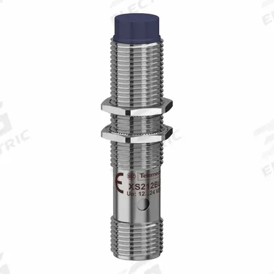 TELEMECANIQUE SENSORS Inductive Cylindrical Proximity Sensor: Built-in Connector, Unshielded - Cylindrical Sensors with Built-in Connectors