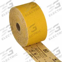 3M Sandpaper Roll: 2 3/4 in W x 25 yd L, Aluminum Oxide, 80 Grit, D Wt Paper, PSA, 288U (MPN 7100370812). Key specifications — attr558334: 288U; attr558322: 3M.