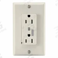 LEVITON Plugs and Receptacles: Duplex, 5-15, White, 125V AC, 15 A, 2 Pole / 3 Wire (MPN T7280-W)