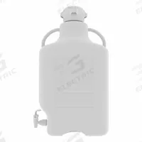 APPROVED VENDOR Plastic Carboys, Jerricans, & Jugs - Rectangular Plastic Carboys & Jerricans: 26.1 L (MPN 152-3211-OEM). Key specifications — Autoclavable: Yes; Dispenser Location: Bottom; Features: Large Handles; Body Color: White; Brand: APPROVED VENDOR; Includes Closure: Yes; Mouth Size: Wide; Screw Closure Size: 83 mm.