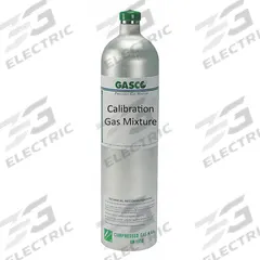 GASCO Calibration Gas: Air, Disposable, +/-5% Accuracy, NH3, Calibration Gas, 58 L Cylinder Capacity (MPN X02AI99CP5800F0). Key specifications — For Use With: All OEM Gas Detectors; Background Gas: Air; Brand: GASCO; Gas Mixture: Ammonia 5,000 ppm; Reusability: Disposable.