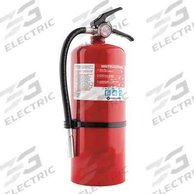 FIRST ALERT Fire Extinguisher: 10 lb Extinguisher Capacity, 4A:60B:C - Class ABC Fire Extinguishers