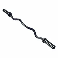 PROMAXIMA Curl Bar: 25 lb, Chrome, Steel, 2 in Overall Dia (MPN BAROLYCURL). Key specifications — attr988868: Chrome; attr988881: Curl Bar; attr1203169: Steel.
