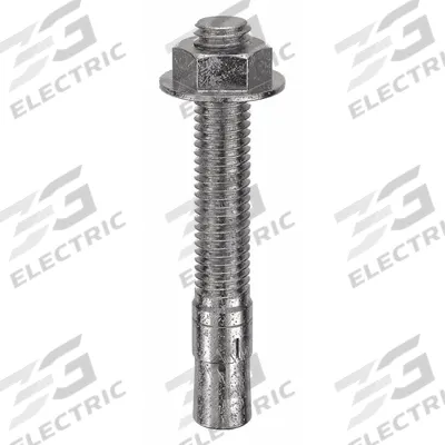 MKT FASTENING Wedge Anchor: 3 3/4 in Overall Lg, 1/2 in Dia, 1/2"-13 Thread Size, Plain - 18-8 Stainless Steel Wedge Anchors