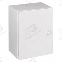 RITTAL Enclosure: Steel, 15 in x 11 in x 8 in, NEMA 1/12/3R/4, Solid Cover, Hinged (MPN WM161208NC). Key specifications — Closure Method: 1/4-Turn Latch; Brand: RITTAL; Knockouts: Not Included.