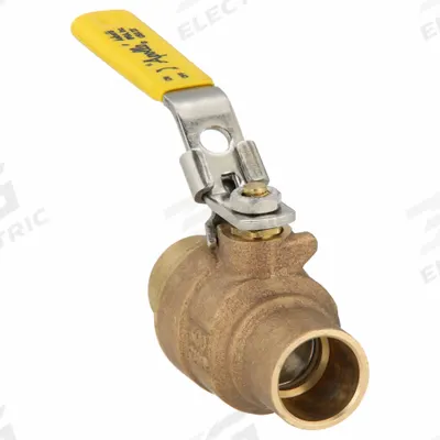 APOLLO Manual Two-Way Ball Valve: 3/4 in, Bronze, Straight, Sweat x Sweat, Full Port - Bronze Ball Valves
