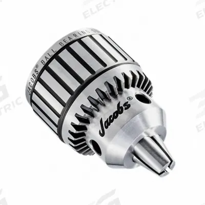 JACOBS Drill Chuck: JT4, 1/8 in to 3/4 in Capacity, K4 Key - High-Precision Taper-Mount Keyed Drill Chucks
