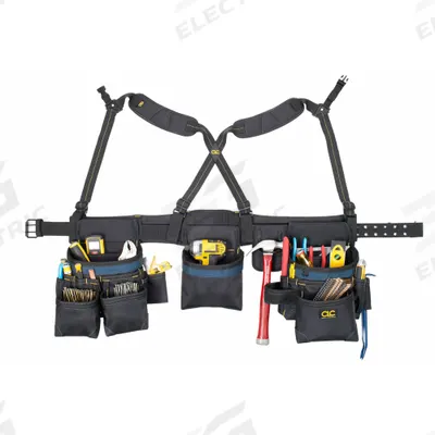 CLC Tool Rig: 29 in to 46 in Waist Size, Pockets 28, Padded - Tool Rigs