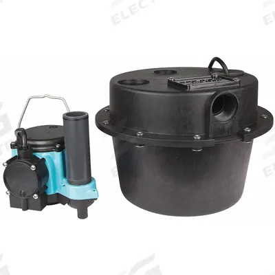 LITTLE GIANT Sink Drain Pump System: 3.5 gal, 1/3 hp, 115V AC, 29 gpm Flow Rate @ 10' of Head - General Purpose Sink Drain Pump Systems
