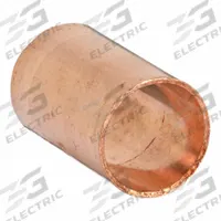 NIBCO Sweat Fitting Coupling: 3/4 in CTS x 3/4 in CTS, Cup x FTG, Rolled Center Stop, Wrot Copper (MPN 9001251)