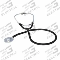 FIRST AID ONLY Stethoscope: Stethoscope, Adult/Pediatric, Acoustic, Dual, Black, 22 in Overall Lg (MPN 22-200). Key specifications — Color: Black; Patient Type: Adult; Brand: FIRST AID ONLY; Stethoscope Design: Acoustic; Includes: Adult Diaphragm.