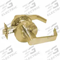 TELL MANUFACTURING Door Lever Lockset: Passage Lever Locksets/Storeroom Lever Locksets, Brass (MPN L2010-US3). Key specifications — Ligature Resistance: Not Ligature-Resistant; Brand: TELL MANUFACTURING; Lockset Function ANSI Code: F75; Visual Indicator Message: No Message; Lockset Style: Rose; ANSI Lockset Function: Hall; Finish: Bright Brass-Plated, Clear Coated.