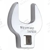 WESTWARD Crowfoot Socket Wrench: Alloy Steel, Chrome, 3/8 in Drive Size, 20 mm Head Size (MPN 54PR56). Key specifications — attr309661: Alloy Steel; attr309662: Chrome; attr324934: WESTWARD.