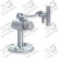 Hook-Style Door Holder: Door - Mounted, 1 in Wd, 3 3/4 in Overall Ht, Chrome (MPN 473.26D). Key specifications — Brand: ROCKWOOD; Color: Gray.