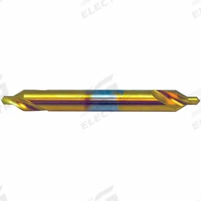 KEO Center Drill: Plain Type, #3, 60°, 5 in Overall Lg - Plain-Tip Center Drills