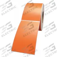 CRANE CONSUMABLES Printer Label: 4 in Label Wd, 6 in Label Ht, Orange, 3 in Core Dia., 4 PK (MPN 4060DC-P021U1Mr). Key specifications — Brand: CRANE CONSUMABLES; Label Color: Orange.