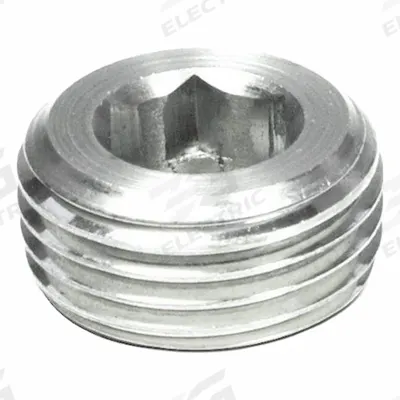 JW WINCO Threaded Plug: Stainless Steel, Metric Fine, M12x1.5 Thd, Internal Hex - Stainless Steel Tapered-Threaded Plugs