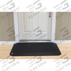 EZ EDGE Door Ramp: 46 in Lg, ADA Compliant, Black, Rubber (MPN MRAEZ2100). Key specifications — Brand: EZ EDGE.