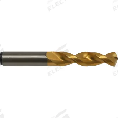 CLEVELAND Screw Machine Drill Bit: 1/2", 135° Split Point, TiN-Coated Cobalt - Cobalt Screw-Machine Length Drill Bits for Deep Hole-Drilling