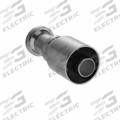 PARKER Hydraulic Crimp Fitting: Steel x Steel, Straight, -20 For Hose Dash Size - Crimp Hydraulic Hose Fittings with Flange Connection