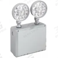 Emergency Light: 1.9 W Lamp Watt, 7.5 W Emergency Watt, 120V AC, 2 Lamp Heads, Plastic, Surface, LED (MPN WLTU LED). Key specifications — Input Voltage: 120V AC; Housing Material: Plastic; Mounting Type: Surface; Housing Color: Gray; Lighting Technology: LED; Environmental Rating: Wet Location Rated; IP Rating: Not Rated; Remote Capable: No.