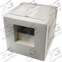 DAYTON Ducted Evaporative Cooler: 1,400 sq ft, 42 1/4 in x 37 in x 37 in, 2 in Pad Thick, 3/4 hp HP (MPN 4RNN9). Key specifications — Brand: DAYTON; Evaporative Cooler Voltage: 120V AC; Includes Drive Package: Drive Package Included; Drive Package Installation: Factory Installed.