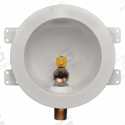 WATER-TITE Outlet Box: 1/2 in Sweat, 1/2 in Sweat, No Drain, 8 in Box Wd - Gas Supply Valve Outlet Boxes