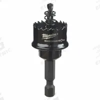 MILWAUKEE Hole Saw: 7/8 in Saw Dia., 8 Teeth per Inch, 1/8 in Max. Cutting Dp, Bi-Metal, Sheet Metal (MPN 49-56-9810). Key specifications — attr1098070: 8; attr1098087: MILWAUKEE.