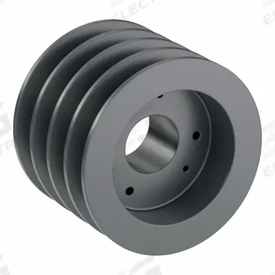 APPROVED VENDOR V-Belt Pulley: C55, 4 Groove, 5.9 in OD, Bushed Bore, SD - Bushed-Bore Cast-Iron V-Belt Pulleys