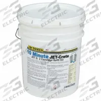 JE TOMES Concrete Repair Compound: JET-2, Polyurethane, 40 lb Container Size, Pail, Gray. Key specifications — Color: Gray; Series: JET-2; Brand: JE TOMES; Compatible Materials: Concrete & Masonry; VOC Content Range: 0.1 g/L to 20 g/L.