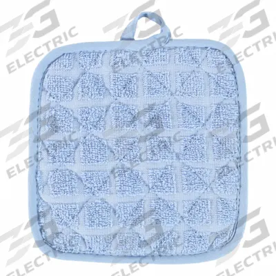 MARTEX Pot Holder: 7 in Overall Lg, Ring-Spun Cotton, Blue (MPN 1C41651) - Furnishings, Appliances and Hospitality