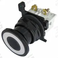 EATON Mushroom Head Push Button: Non-Illuminated, Mushroom Head Profile, Metallic, 30 mm, 1NC (MPN E34GEBC1-3X). Key specifications — Brand: EATON; Action: Momentary/Maintained/Momentary; Series: E34; Push Button Material Type: Metallic.