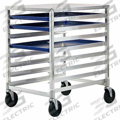 NEW AGE INDUSTRIAL Sheet Pan Rack: 8 Slots, 3 in Betw Shelves, 20 3/8 in Wd, 32 1/4 in Ht - Half-Size Sheet Pan Racks