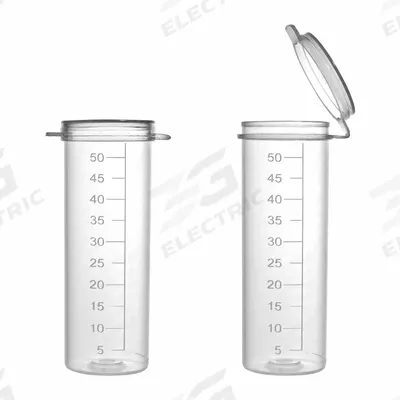 APPROVED VENDOR Flip Top Vial / Digestion Tube: Polypropylene, 50 mL, 32 mm Body Dia - Plastic Lab Vials