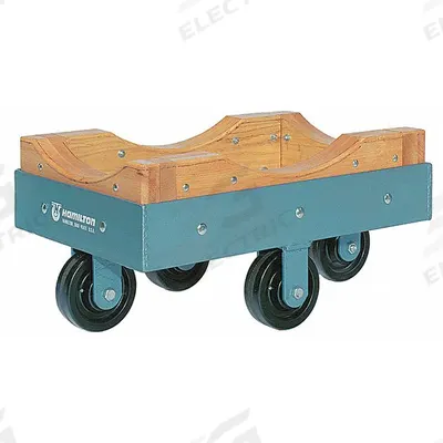 HAMILTON Cradle Dolly: 4,000 lb, Blue, 18 in H x 24 in W - Cradle Dollies for Cylindrical Loads
