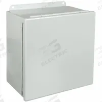 HOFFMAN Enclosure: Steel, 12 in x 12 in x 6 in, NEMA 12/13, Solid Cover, Hinged (MPN A1212CH). Key specifications — Brand: HOFFMAN; Closure Method: Clamps; Knockouts: Not Included.