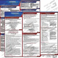 JJ KELLER Labor Law Poster: TN, English, Plastic, 30 in x 24 in, Federal and State Labor Law (MPN 100-TN-1). Key specifications — State/Province: TN; Language: English.
