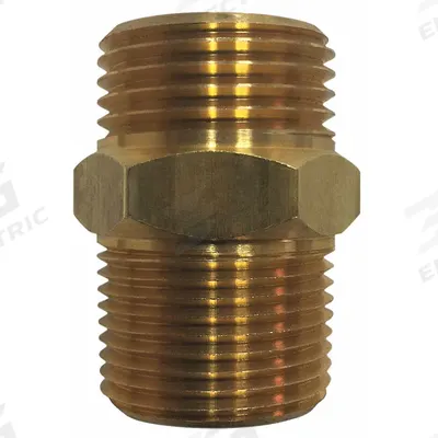 SANI-LAV Hose to Pipe Adapter: Brass, Brass, 1 5/8 in Overall Lg, 3/4 in Inlet Connection Size - Faucet Sprayer Hose Adapters