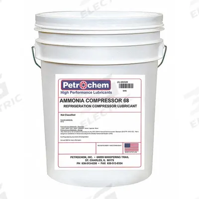 PETROCHEM Compressor Oil: 5 gal, Pail, 20 SAE Grade, 68 ISO Viscosity Grade - Air Compressor Oils