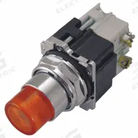 EATON Illuminated Push Button: Illuminated, Extended Profile, Metallic, 30 mm, 1NO (MPN 10250T397LAD24-53). Key specifications — Brand: EATON; Action: Momentary; Series: 10250T; Push Button Material Type: Metallic.