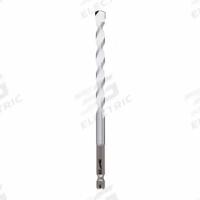 MILWAUKEE Carbide Drill Bit: 5/16 in Drill Bit Size, 4 in Max Drilling Dp - Multi-Material Hex-Shank Concrete & Masonry Drill Bits