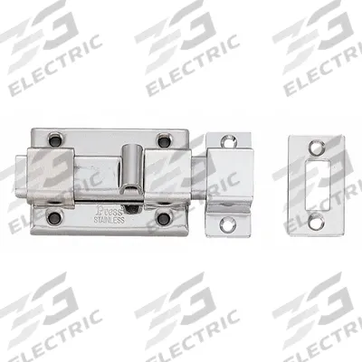 SUGATSUNE Door Bolt: Slide Bolt, 1 9/16 in Ht, 2 11/16 in Wd - Door Bolts